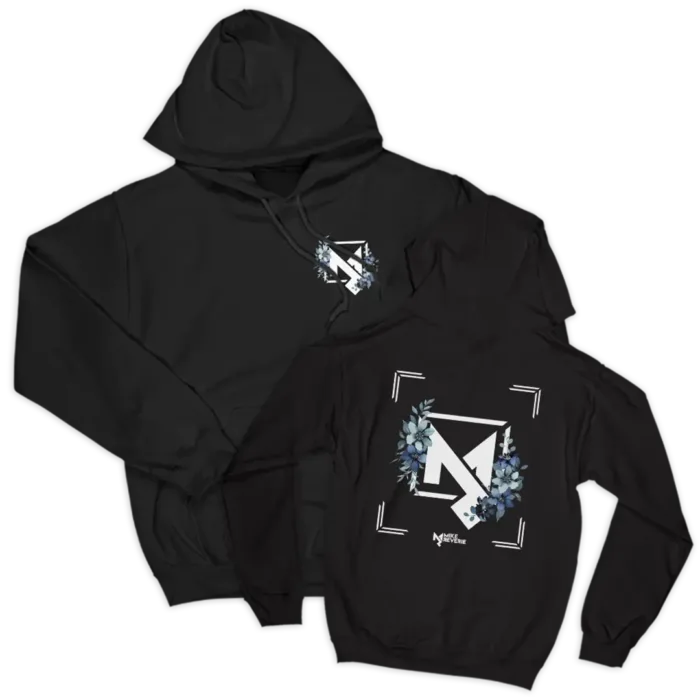 Flower Logo Breast & Back Unisex Hoodie