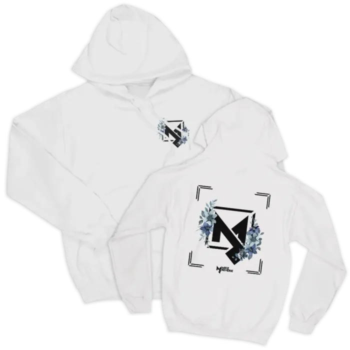 Flower Logo Breast & Back Unisex Hoodie - Image 2